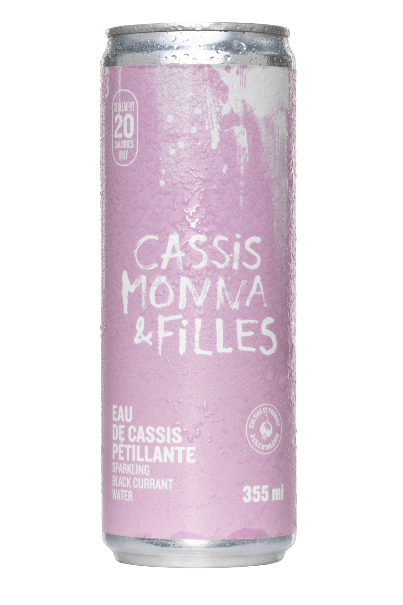 Eau de Cassis Pétillant – 355 ml – boisson prête à boire