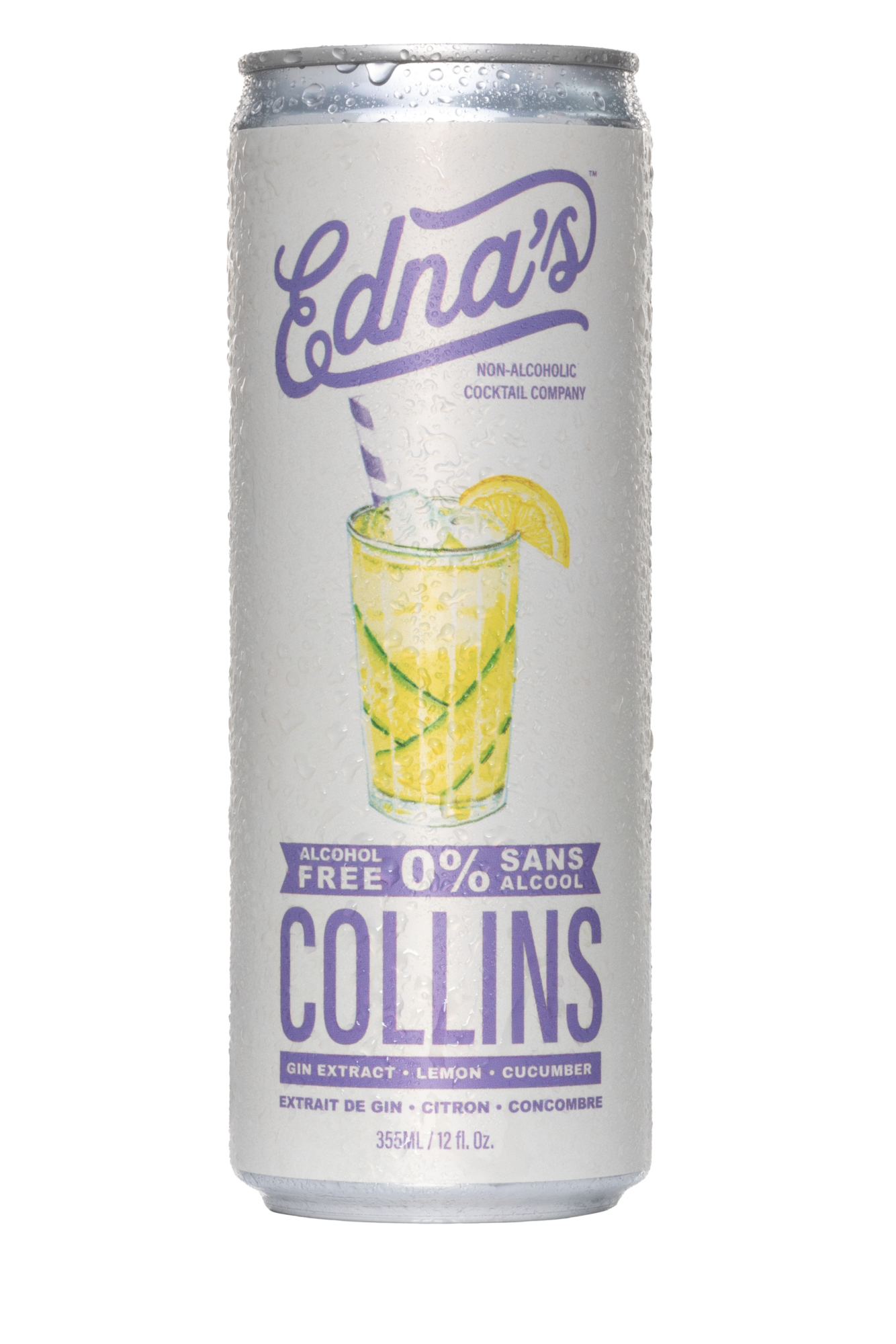 Mocktail Collins – 355 ml – boisson prête à boire