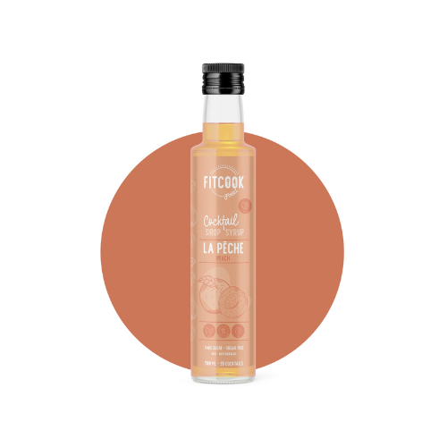 Sirop Keto La Pêche – 500 ml – sirop sans sucre pour boisson – vue 2