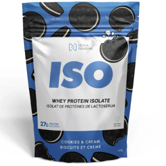 ISO Protéine Biscuit et Crème – Sans Sucre – 454 g – préparation protéinée – vue 2