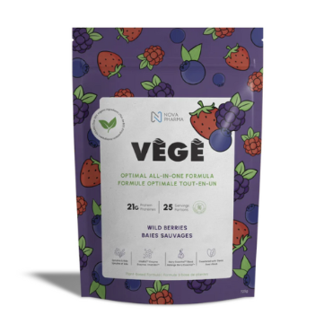 VÉGÉ Protéine Baies Sauvages – Sans Sucre – 725 g – préparation protéinée – vue 2