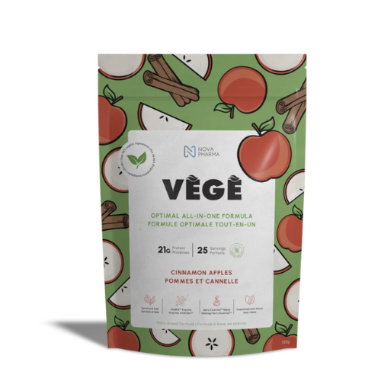 VÉGÉ Protéine Pommes et Canelle – Sans Sucre – 725 g – préparation protéinée – vue 2