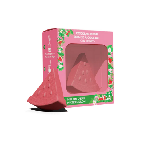 Bombe Gin Tonic Melon d'eau et Fleur de sureau – bombe à mocktail 3D – vue 2