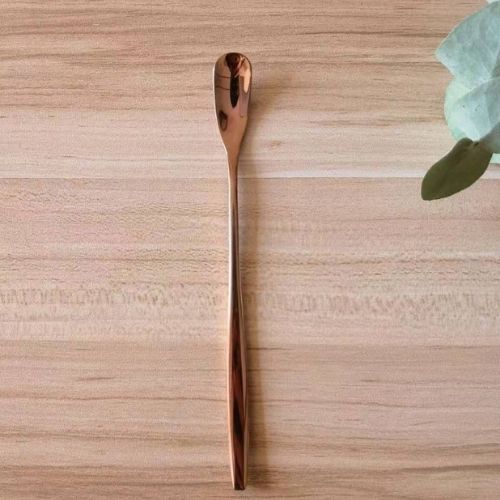 Cuillère à Cocktail – Or Rose – accessoire de bar pour mocktails – vue 2