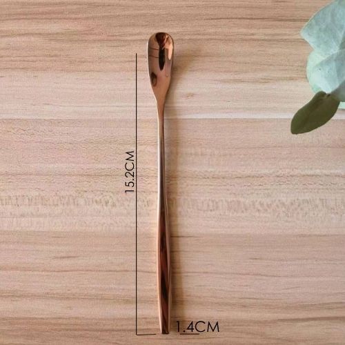 Cuillère à Cocktail – Or Rose – accessoire de bar pour mocktails – vue 3