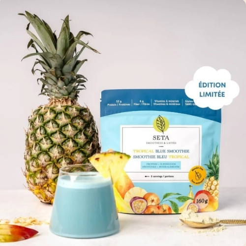 Smoothie protéiné Bleu Tropical – 160 g – préparation protéinée – vue 2