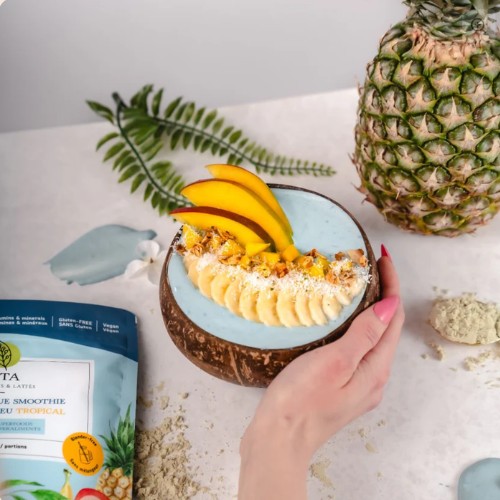 Smoothie protéiné Bleu Tropical – 160 g – préparation protéinée – vue 4