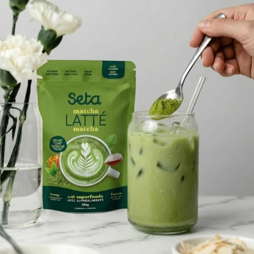 Latté au Matcha et Vanille – Énergie et Focus – boisson fonctionnelle bien-être – vue 2