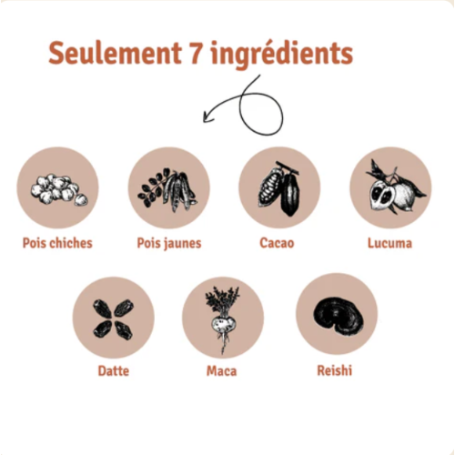 Protéine à base de plantes – Cacao – 315 g – préparation protéinée – vue 5