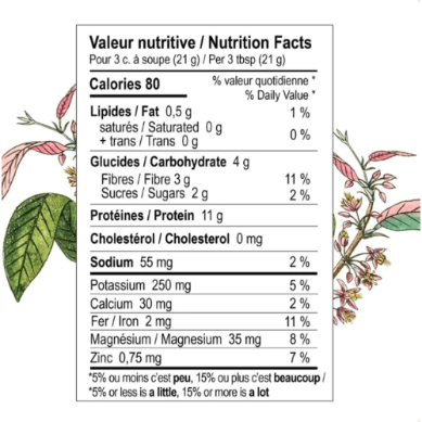 Protéine à base de plantes – Cacao – 315 g – préparation protéinée – vue 8