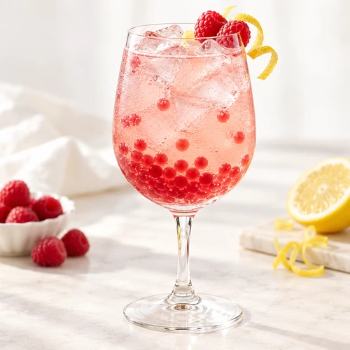 Perles de Framboises – garniture pour mocktail – vue 2