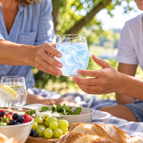 Bleu Perlé – garniture pour mocktail – vue 3