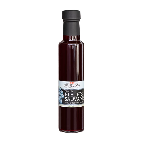 Sirop de Bleuets sauvages – 250 ml – sirop fruité pour mocktail