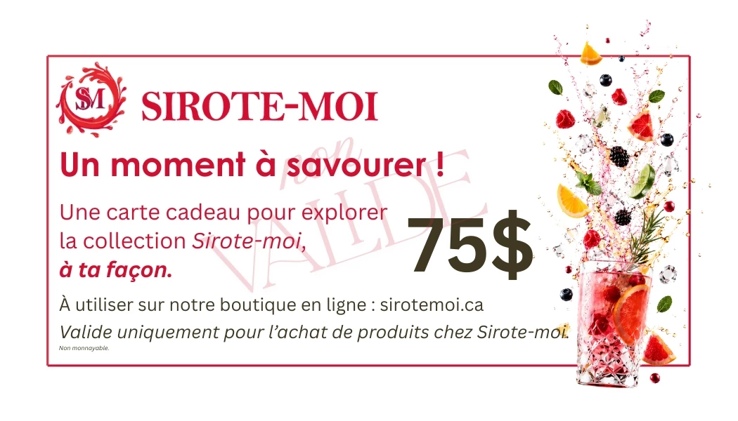 Certificat Cadeau Sirote-moi 75$ – certificat cadeau Sirote-Moi