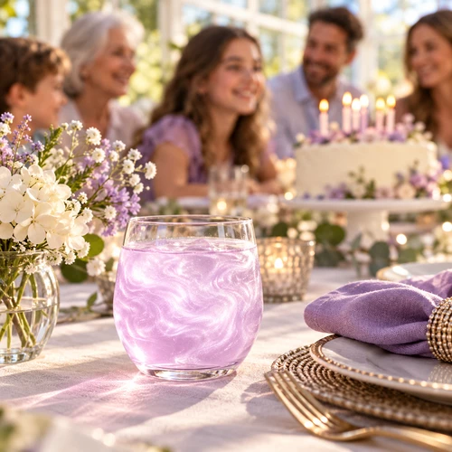 Violet Perlé – garniture pour mocktail – vue 3