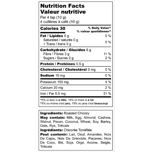 Chicorée Torréfaction Moyenne - Sans Caféine - Substituts de Café - Infusion - Chico 250 g – Image 6