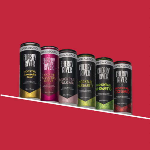 Kit Découverte - Amaretto sour - Sangria rouge - Paloma - Cosmos - Mojito - Margarita - Prêt-à -boire sans alcool - Cherry River 6 x 355ml