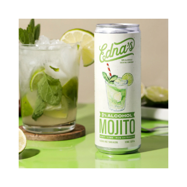 Mocktail Mojito - Prêt-à-boire - Edna's 4 x 355 ml