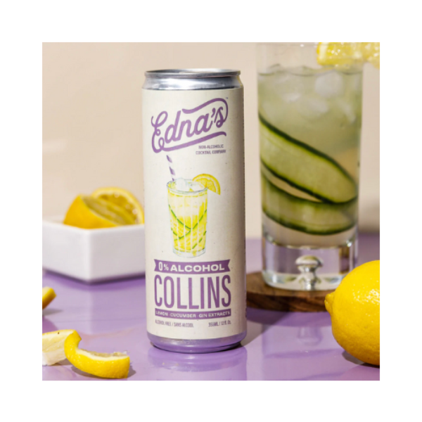 Mocktail Collins - Prêt-à-boire - Edna's 4 x 355 ml