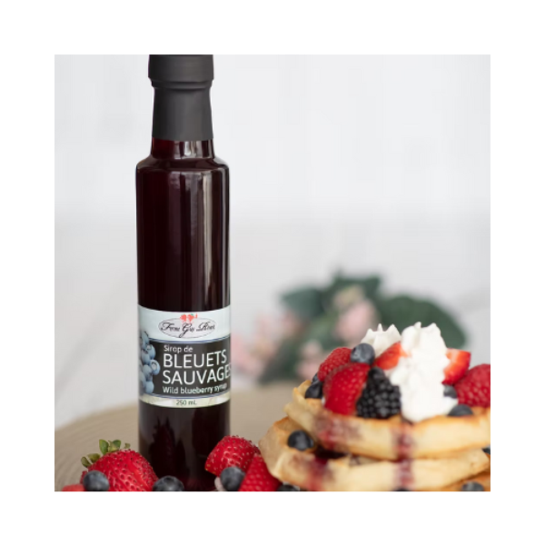 Sirop de Bluets sauvages - Sirop à cocktail - Ferme Guy Rivest 250 ml