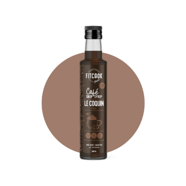Sirop Le Coquin - Moka - Sirop à café - Sans sucre - Sans calorie - Fitcook Fodz 500 ml