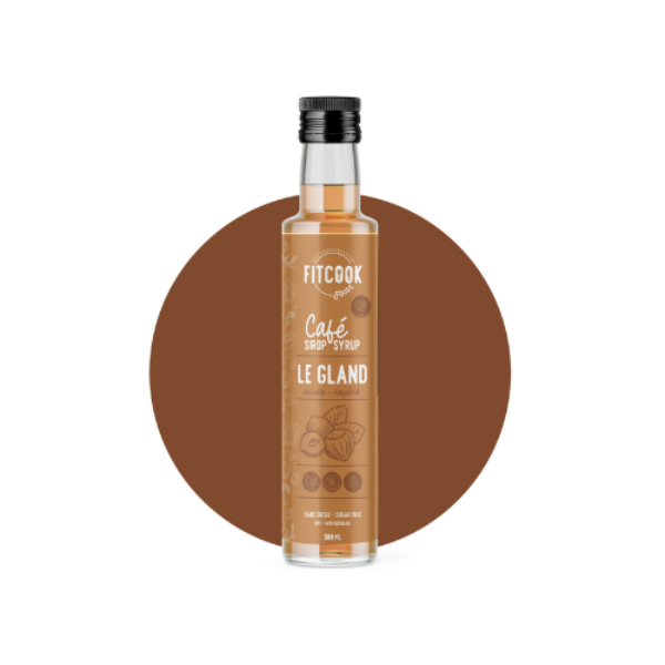 Sirop Le Gland - Noisette - Sirop à café - Sans sucre - Sans calorie - Fitcook Fodz 500 ml