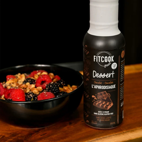 Sauce Dessert Keto - L'Aphrodisiaque - Chocolat - Sans Sucre - Faible en calorie - Fitcook Fodz 355 ml – Image 2
