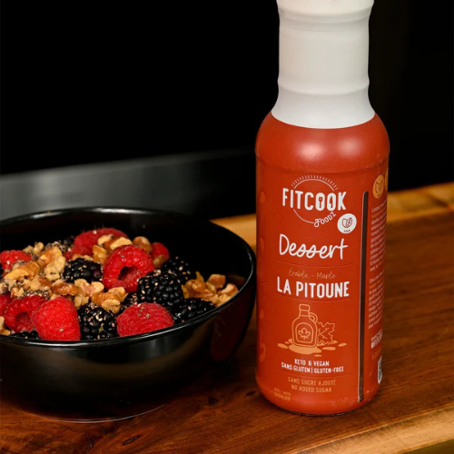 Sauce Dessert Keto - La Pitoune - Érable - Sans Sucre - Faible en calorie - Fitcook Fodz 355 ml – Image 2