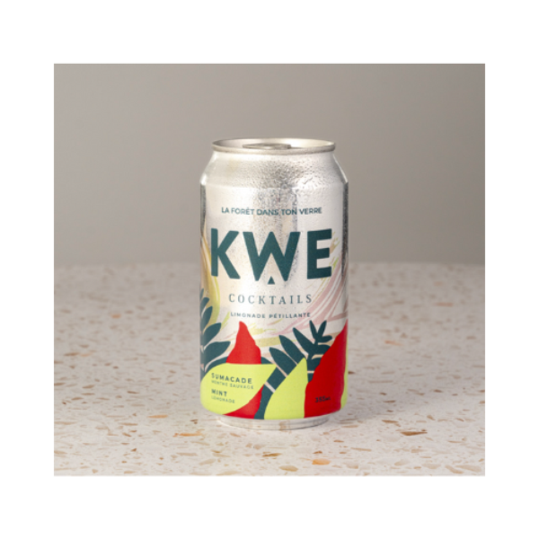 Sumacade Limonade pétillante au Sumac et Menthe - Prêt-à-boire - KWE Cocktails 4 x 355 ml