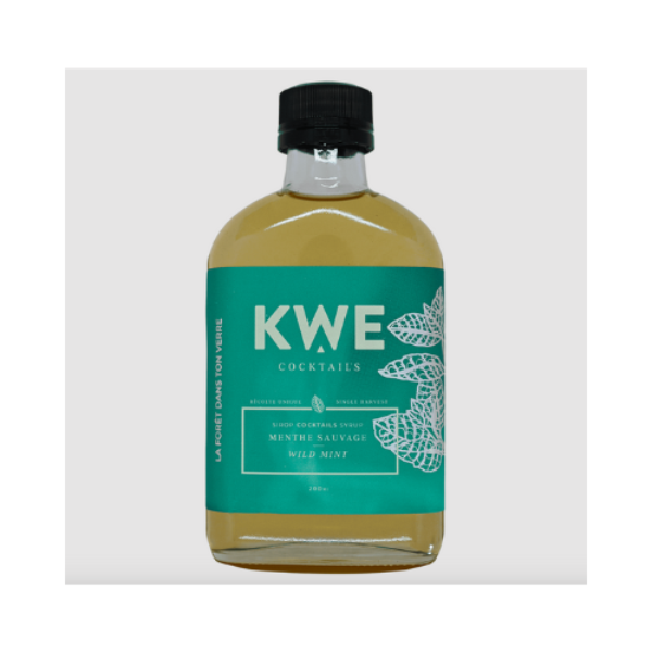 Sirop Menthe Sauvage Mojitos -Sirop à cocktail - KWE Cocktails 200 ml