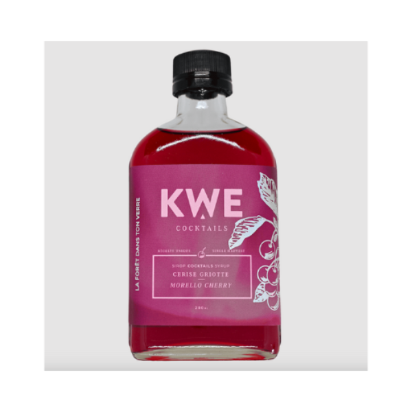 Sirop Cerise Griotte - Sirop à cocktail - KWE Cocktails 1000 ml