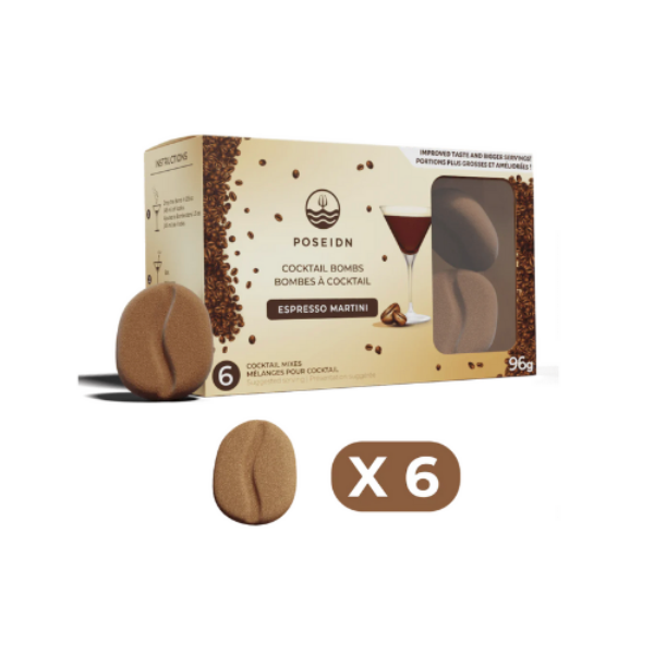 Bombe Espresso Martini - Bombe à cocktail - Poseidn 6 pièces