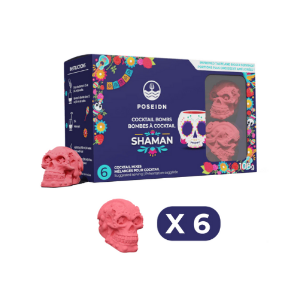 Bombe Vodka - Shaman - Bombe à cocktail - Poseidn 6 pièces