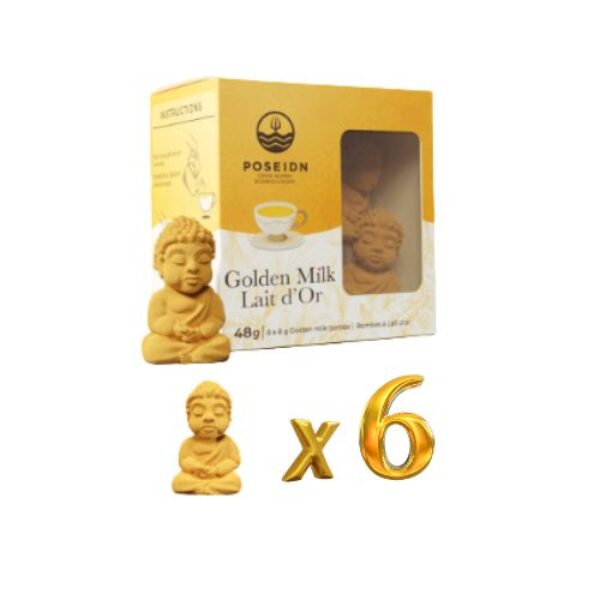 Bombe de Lait d'Or -Bombe à thés - Poseidn 6 pièces