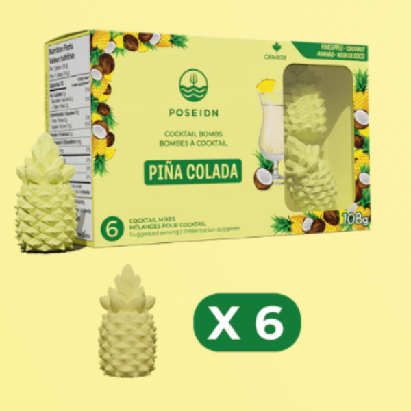 Bombe Pina Colada - Bombe à cocktail - Poseidn 6 pièces