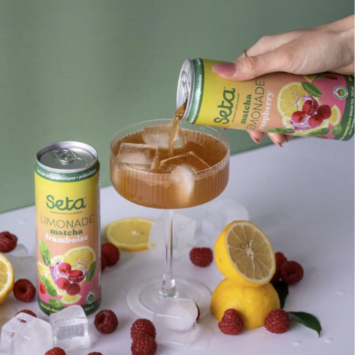 Limonade Matcha Framboise- Prêt-à-boire sans alcool - SETA Organic 4 x 355 ml – Image 2