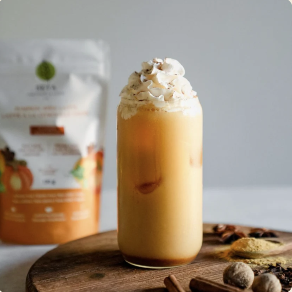 Latté à la Citrouille Épicée - Réconfortant et Enveloppant - Sans sucre ajouté - Superaliments - Antioxydants - Sans Gluten - Vegan - 20 Portions - SETA Organic 130 g