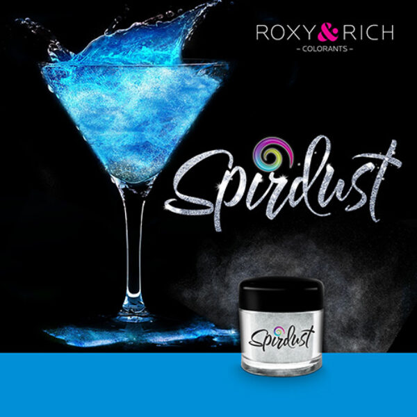 Bleu - Poudre brillante et colorante pour cocktail et boisson - Spirdust 1-5 g - 45 portions